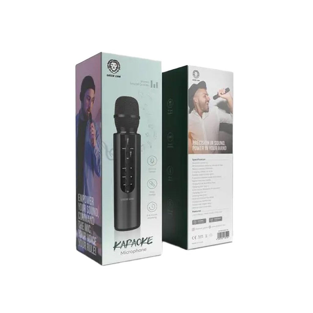 GREEN LION Karaoke Microphone - Black